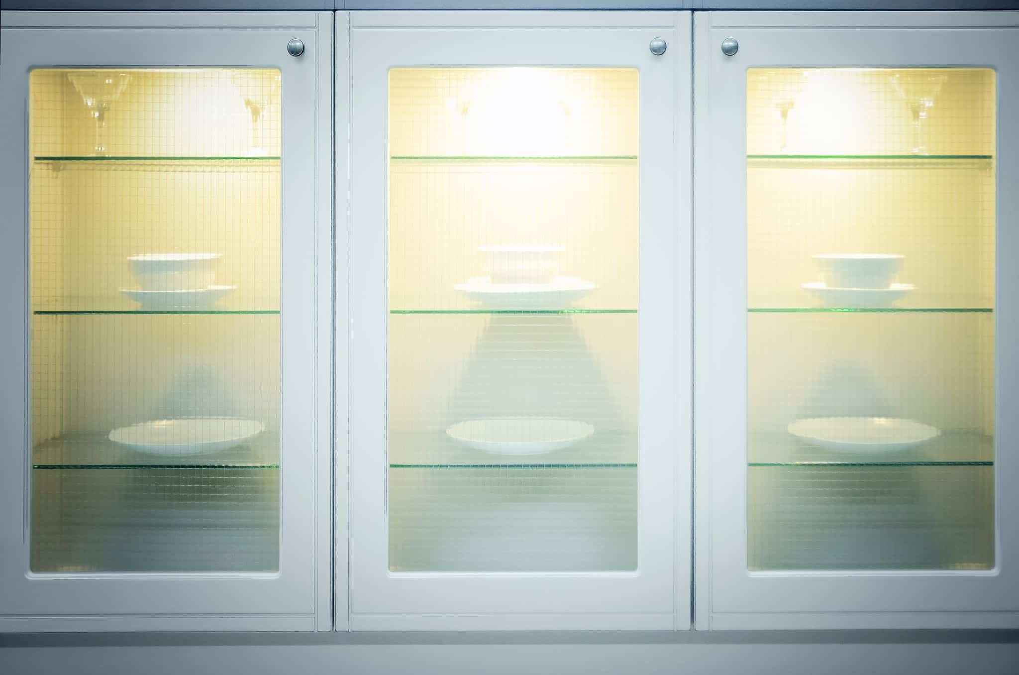 Glass Front Doors Cabinet